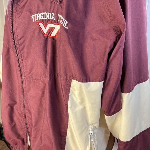 Vintage Holloway Man’s Burgundy and Cream Virginia Tech Jacket - Picture 5 of 12